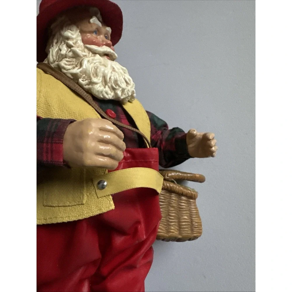 Santa Fishing Figurine‎ Fishtales Orig Box Kurt Adler KSA Fabriche NEW, Vintage